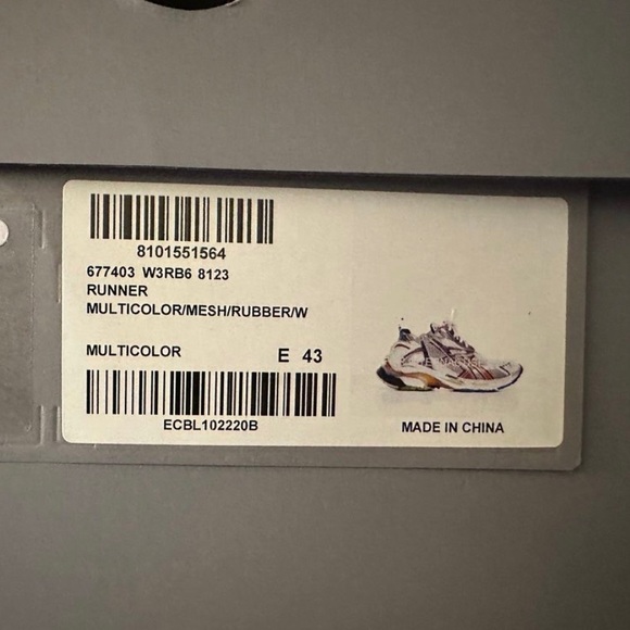 -BALENCIAGA RUNNERS SIZE 10.5-11 - Picture 5 of 5